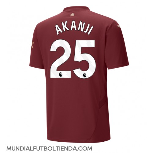 Camiseta Manchester City Manuel Akanji #25 Tercera Equipación Replica 2024-25 mangas cortas